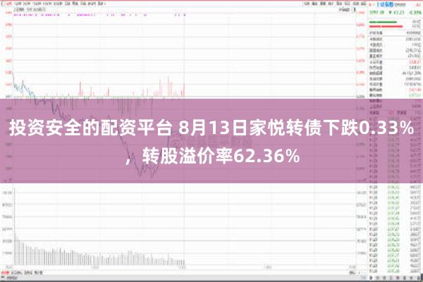 投资安全的配资平台 8月13日家悦转债下跌0.33%，转股溢价率62.36%